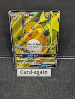 Pokemon TCG Raichu GX SM90 Black Star Promo Sun and Moon, NM Condition - Image 1