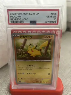 2023 Pokemon SV2a JP Pikachu #25 Reverse Holo PSA 10 Gem Mint - Image 1