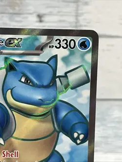 2023 Pokemon 184/165 Blastoise ex Scarlet & Violet 151 Full Art/Ultra Rare - Image 2