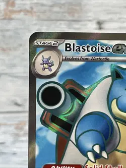 2023 Pokemon 184/165 Blastoise ex Scarlet & Violet 151 Full Art/Ultra Rare - Image 3