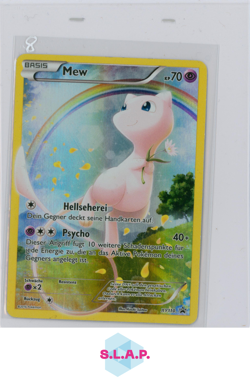 MEW POKEMON XY110 XY BLACK STAR PROMO 2016 GERMAN PLAYED - Image 1