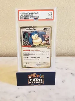 2025 POKEMON JTG EN-JOURNEY TOGETHER GAMESTOP EXCLUSIVE #117 HOP'S SNORLAX PSA 9 - Image 1