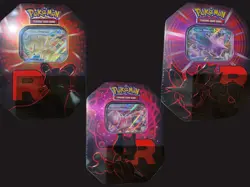 Pokemon TCG: Team Rocket x3 Tins,Persian,Mewtwo,Nidoking,New & sealed,In hand🔥 - Image 1