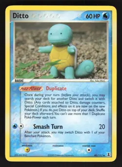 Ditto 40/113 Squirtle Pokemon TCG Delta Species NM - Image 1