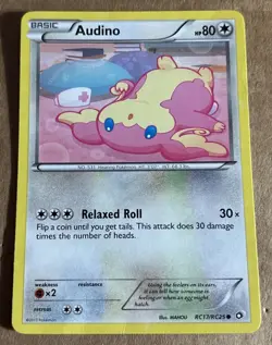 Pokemon TCG Audino RC17/RC25 Legendary Treasures: Radiant Collection Holo - Image 1