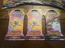 Pokemon TCG 9 Sleeved Pack Lot - 6 Darkness Ablaze 3 Vivid Voltge (Untampered) - Image 2