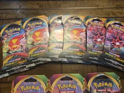 Pokemon TCG 9 Sleeved Pack Lot - 6 Darkness Ablaze 3 Vivid Voltge (Untampered) - Image 3