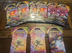Pokemon TCG 9 Sleeved Pack Lot - 6 Darkness Ablaze 3 Vivid Voltge (Untampered) - Image 4