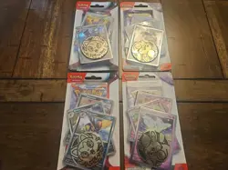 Pokemon TCG 4 Premium Blister Pack Lot - Obsidian Flames & Temporal Forces New - Image 1