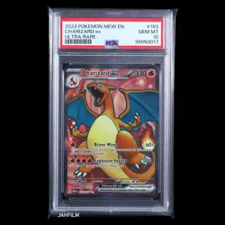 PSA 10 Pokemon 2023 Mew EN Charizard ex 151 Ultra Rare 183/165 - Image 1