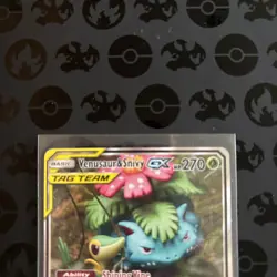 Pokemon TCG SM229 Tag Team Venusaur & Snivy GX Black Star Promo - Image 5