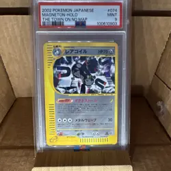 Pokemon Magneton 074/092 The Town on No Map Holo Japanese 2002 PSA 9 - Image 1