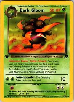 Dark Gloom 36/82 Team Rocket Pokemon TCG LP - Image 1
