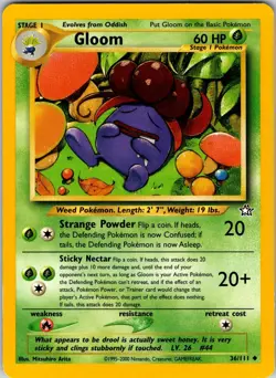 Gloom 036/111 Neo Genesis Pokemon LP Unlimited - Image 1