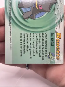 2003 topps Pokemon Advanced Holo Foil #17 Banette - Image 5