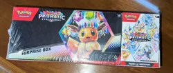 Pokemon Prismatic Evolutions Surprise Box And Booster Bundle Factory Sealed SAMS - Image 1