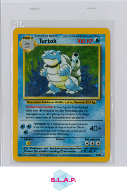 TURTOK POKEMON 2/102 BASE SET HOLO 1999 GERMAN PLAYED - Image 1