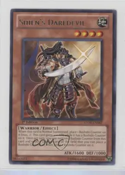 Shien's Daredevil 1st Ed. YuGiOh Samurai Warlords Structure Deck #SDWA-EN020 - Image 1