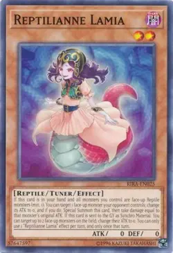 Reptilianne Lamia - RIRA-EN025 - Common - Unlimited Edition Near Mint Rising Ram - Image 1