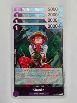 One Piece - 4x OP13-065 Shanks - Rare - Image 1