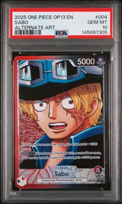 Sabo One Piece Op13-Carrying On His Will 004 2025 PSA 10 - Image 1