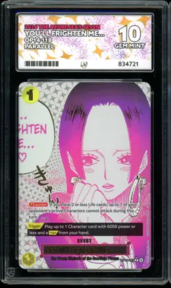 You’ll Frighten Me… OP14-118 Alt Art Event One Piece English ACE GEM MINT 10 - Image 1