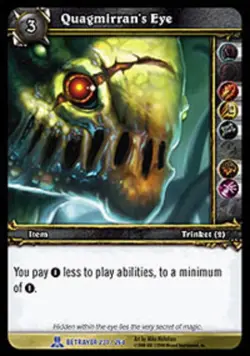 Moderate Play WoW TCG Quagmirran's Eye Servants of the Betrayer World of Warcraf - Image 1