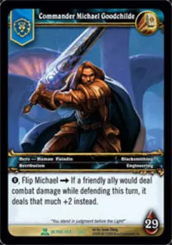 Light Play WoW TCG Commander Michael Goodchilde Servants of the Betrayer World o - Image 1