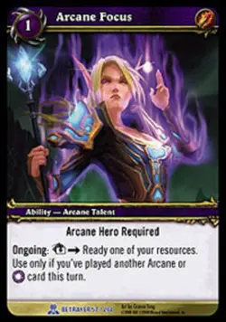 Moderate Play WoW TCG Arcane Focus Servants of the Betrayer World of Warcraft - Image 1