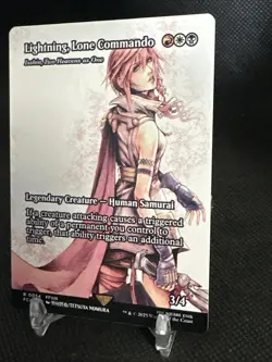 Lightning, Lone Commando - Isshin #0054 (Borderless) MTG FINAL FANTASY - Image 2