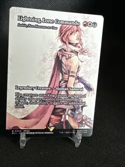 Lightning, Lone Commando - Isshin #0054 (Borderless) MTG FINAL FANTASY - Image 3