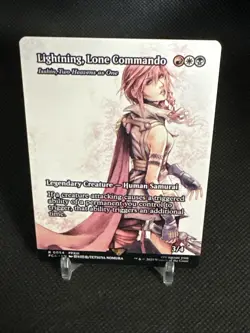 Lightning, Lone Commando - Isshin #0054 (Borderless) MTG FINAL FANTASY - Image 4