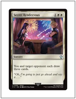 1x Secret Rendezvous 0253 Non-Foil, Final Fantasy Commander, Magic MTG NM - Image 1