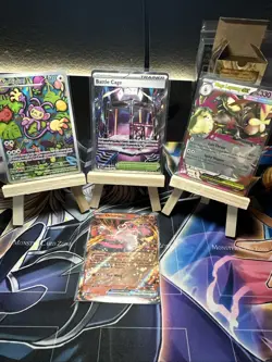 Pokemon Ambipom 107/094 Illustration Rare Phantasmal Flames + Battle Cage, SIR++ - Image 1