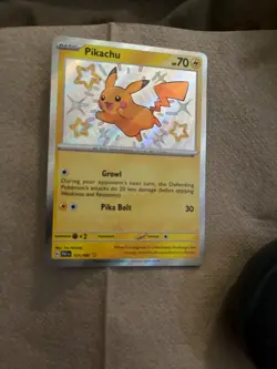 Pikachu 131/091 SV Paldean Fates Shiny Holo Secret Rare Pokemon - Image 1