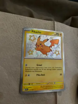 Pikachu 131/091 SV Paldean Fates Shiny Holo Secret Rare Pokemon - Image 2