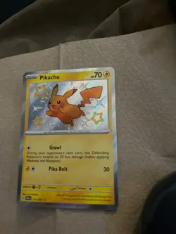 Pikachu 131/091 SV Paldean Fates Shiny Holo Secret Rare Pokemon - Image 3
