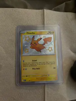 Pikachu 131/091 SV Paldean Fates Shiny Holo Secret Rare Pokemon - Image 5
