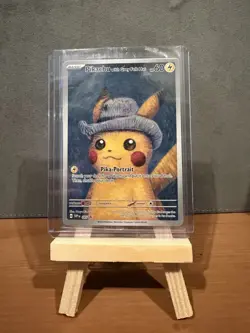 Pokemon Van Gogh Pikachu with Grey Felt Hat SVP Black Star Promo 085 SEALED - Image 2