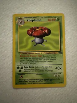 Pokemon Karte Vileplume Giflor Holo WOTC 15/64 Jungle Set Rare Vintage 1999 VG - Image 1