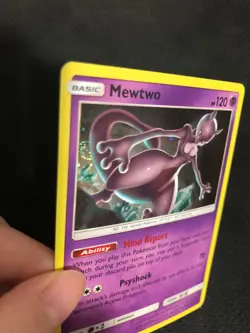Pokemon Mewtwo Swirl 75/214 Unbroken Bonds Canada EXCLUSIVE Holo Bleed Promo NM - Image 1
