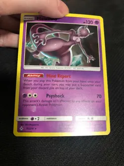 Pokemon Mewtwo Swirl 75/214 Unbroken Bonds Canada EXCLUSIVE Holo Bleed Promo NM - Image 3