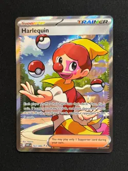 Pokemon TCG Harlequin 163/086 Ultra Rare Full Art White Flare - Image 1