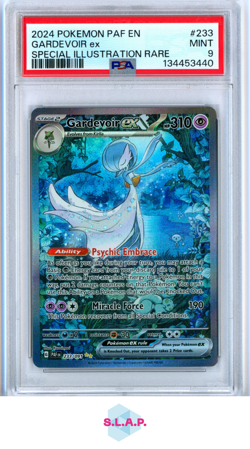 GARDEVOIR EX SPECI4L ILL RARE POKEMON PAF EN-PALDEAN FATES 2024 233 PSA 9 - Image 1