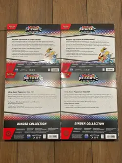Pokemon Bundle (x2) Prismatic Evolutions Binder Collection & (x2) Poster Collect - Image 2