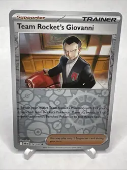 Team Rocket's Giovanni 174/182 Pokemon Sv10: Destined Rivals (Reverse Holo) - Image 1