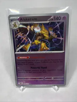 Pokemon Alakazam 56/132 Mega Evolutions Reverse Holo Rare Pokemon TCG - Image 1