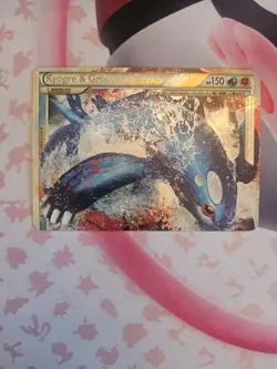 Pokemon TCG Legendary Creatures Kyogre and Groudon 87/90 HGSS Undaunted Holo Top - Image 1