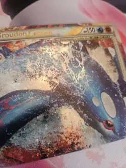 Pokemon TCG Legendary Creatures Kyogre and Groudon 87/90 HGSS Undaunted Holo Top - Image 5