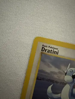 Pokemon Dratini 26/102 Uncommon Base Set 1999 vintage Wizards of the Coast LP - Image 3
